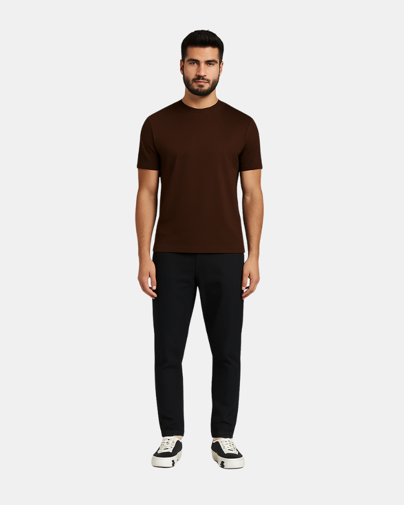 T-Shirt – Het Luxe Shirt – Chestnut Brown