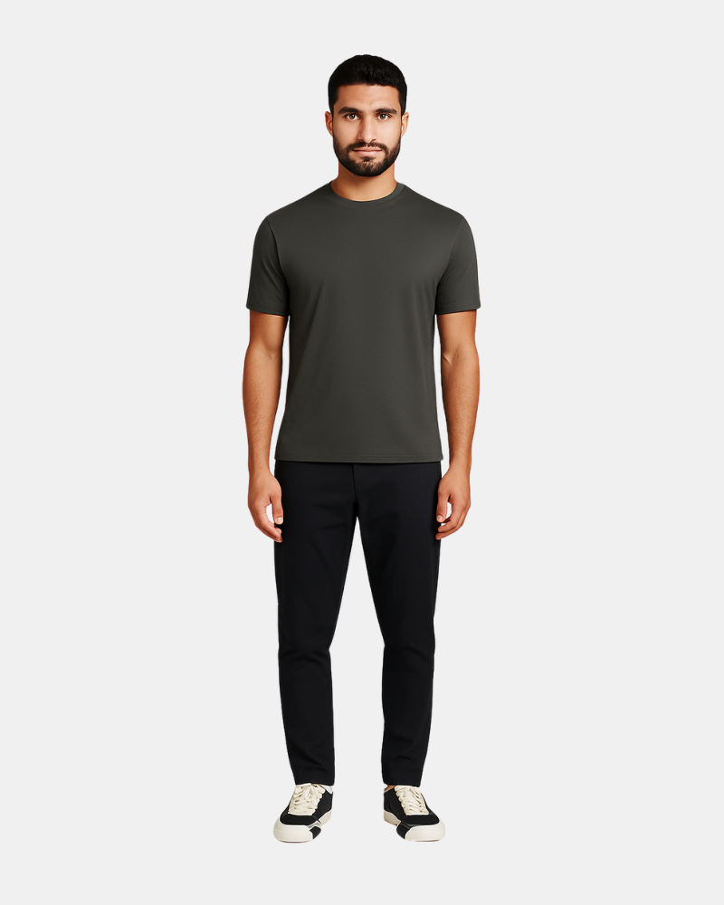 T-Shirt – Het Luxe Shirt – Dark Sage