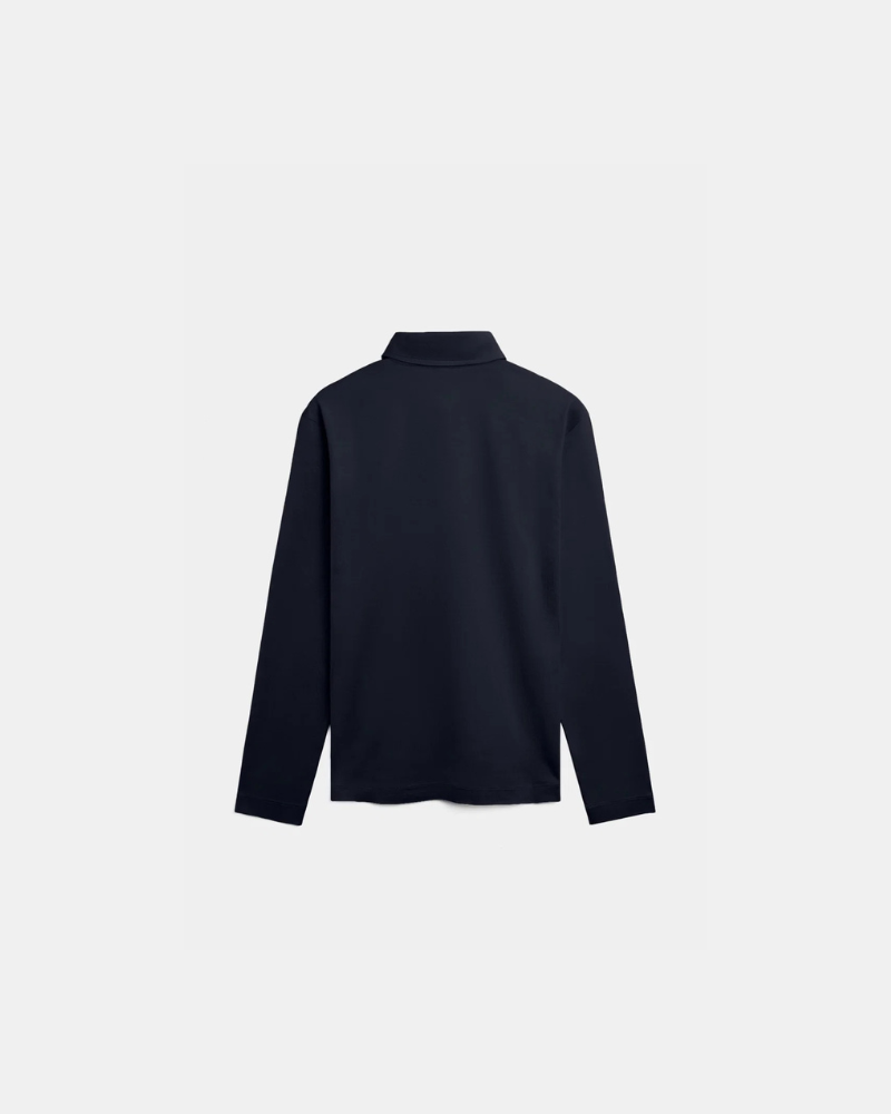 Longsleeve Polo - Glans - Deep Navy