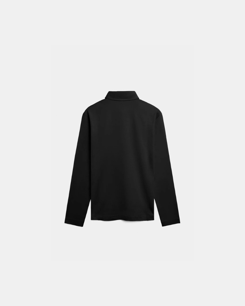Longsleeve Polo - Glans - Midnight Black