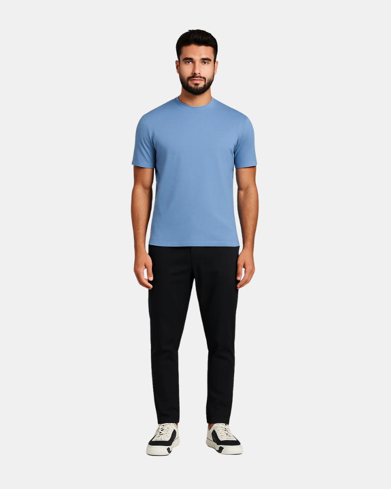 T-Shirt – Het Luxe Shirt – Sky Blue