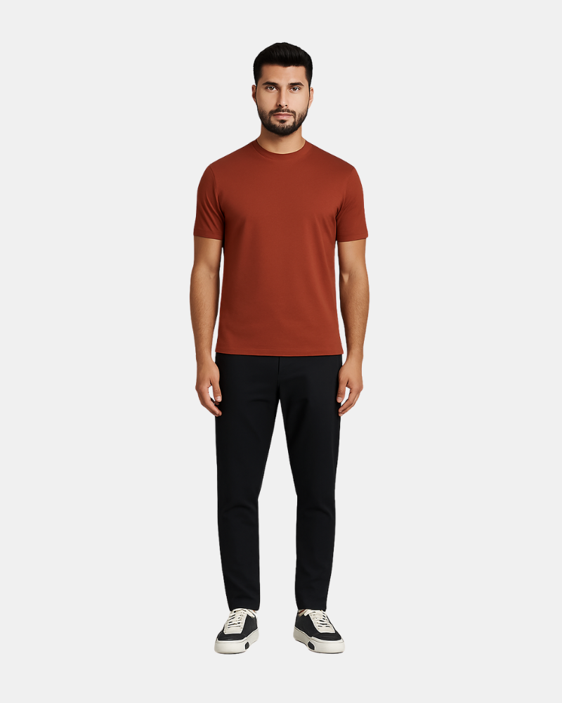 T-Shirt – Het Luxe Shirt – Terracotta Clay